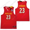 Mitch 2020 Nouveau NCAA Maryland Terrapins Stats Maillots 23 Fernando College Basketball Jersey Taille Jeune Adulte Tout Cousu