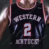 Mitch Western Kentucky Hilltoppers Maillot de basket-ball NCAA College Hollingsworth Charles Bassey Carson Williams Savage Anderson Camron Justice Lee