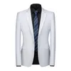 16 colori Mens Slim Fit Business Office Blazer Fashion Solid One Button Casual Formale Groom Wedding Tuxedo Suit Jacket 6XL-M