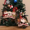 Nouvelle décoration de couronne de rotin de Noël Santa Elk Circle Pendentif Scène Mise en page Cadeaux de fête RRE14737