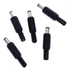 Acessórios de iluminação 5 PCs 5,5 x 2,1 mm plugue de energia DC para linha de soldagem Black 2,1mm 5,5 mm Adaptador de macaco macho