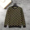 22ss luksusowy męski sweter Knitting haft projektant bluzy jumper pull homme mężczyźni kobiety sweter z długim rękawem modna bluza