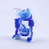 Pipa da fumo Robot Design Smoke Bong con pipa ad acqua in vetro Mini Bong Bubbler