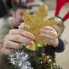 Décorations de Noël Arbre Topper éclairé avec Silver Leaf Projector Sliver Snow For