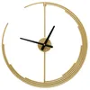 Wall Clocks Creative Contracted Metal Living Room Clock Mute Office Study Digital Wrought Iron Decoration Aesthetics 3d