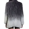 女性SファーフェイクQiuchen PJ160トップファッションスカートフル女性スタイルニット本物のウサギコート本物のジャケットウィンタードレスラビット220926