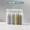 Storage Bottles 3/4pcs Portable Empty Travel Shampoo Lotion Shower Gel Soap Dispenser Reusable Silicone Refillable Container