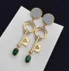 Fashion Gold Women Designer earings Double Letter Stud Luxury Geometric Crystal Heart-shaped Couple Zircon Cute Earrings For Lady Wedding Hoop