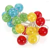 Strings 2M 20 LEDs Color Glass Beads Shape Cooper Wire String Light For Christmas Home Festival Decoration Warm White Lighting