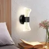 Wall Lamp Modern Luxury Gold Black Lamps Creative Acrylic Aisle Sconce Lights For Indoor Living Bedroom Corridor Fixture Home Decor