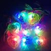 2022 Star Heart Led Light Up Necklace Pendants Dolphin Starfish Kids Thinking Glow 선물 깜박이 장난감 파티 크리스마스 결혼식 파티 장식