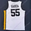 Mitch 2020 NY NCAA Iowa Hawkeyes Jerseys 55 Garza College Basketball Jersey Size Youth Yellow White All Stitched