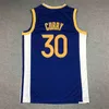 Gla Stephen Curry Basketball Jersey 30 Klay Thompson James Wiseman 75. rocznica koszulki Andrew 22 Wiggins 3 Poole Draymond 23 Green Blue