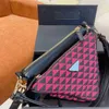 2022 Evening Bags Two in One Triangle Bags Women Handbag Shoulder Leather Luxury Designer Brand Crossbody Female Fanny Pack