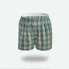 Men's Sleepwear Underwear Men Boxertshorts Home Short Plaid Cueca Masculina Boxer Sexy Underpants Ropa Interior Hombre Para