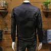 Yeni Ceket Erkekler Stand yaka Coats Sonbahar Kış İnce Kısa Kısa Siyah İş Nedensel Basit Erkek Giyim Yakışıklı İnsan Dış Giyim M-4XL