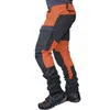 Men's Pants Casual Fashion Color Block Multi Pockets Sports Long Cargo Work Trousers for 220924