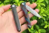 Ny M6671 Flipper Folding Knife VG10 Damascus Steel Blade Carbon Fiber Handle Ball Bearing Fast Open EDC Pocket Knives