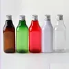 Butelki do przechowywania słoiki w całości- 200 ml przezroczysta butelka z aluminium z aluminiową czapką do opakowania kosmetycznego248p Dostawa upuszczania 2021 H BDesybag Dhnl7