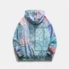 Hoodies masculinos Erenejian Men's Fashion Floral Pullover com Hood Hi Street Hip Hop Sorto de moletom com capuz de caça -mola estampada