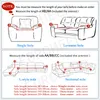 Stol täcker elastisk soffa täckning tryckt soffa för l form sektions stretch hous slipcover 1/2/3/4 sits