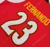 Mitch 2020 New NCAA Maryland Terrapins Stats Maglie 23 Maglia da basket Fernando College Taglia Giovani Adulti Tutti cuciti