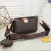 Cüzdanlar kadınlar favori orijinal deri moda çantalar çok pochette Accessoires cüzdanlar çiçek mini pochette 3pcs crossbody çanta omuz