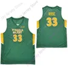 Mitch 2020 New NCAA William Mary Tribe Jerseys 33 Rose College Basketball Jersey Green Size 청소년 성인 All Stitched