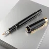 Füllfederhalter Jinhao 100 Füllfederhalter Schönes Schwarz mit goldenem Clip FM-Federstift Schreiben Büro Business Tintenstift 220923