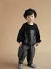 Pullover Boy Spring Autumn Ubrania Dzieci Koreańskie przystojne Fake Fake Dwuczęściowy bluza Baby Fashion Top 220924