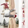 Decora￧￵es de Natal Papai Noel Claus Elk Curtain Buckle Doll Ornament Merry Decoration for Home Xmas Gifts Navidad Ano 2023 220924