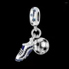 Charms Football And Soccer Boots Fit Original Brand Bracelet DIY Fine Jewelry GIft For Women Sisters