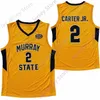 Mitch 2020 New NCAA Murray State maglie 2 Chico Carter Jr. College Basketball Jersey taglia gioventù adulto tutto cucito