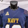 Maglia da calcio Mitch 2020 Navy Midshipmen NCAA College Jacob Springer Roger Staubach Keenan Reynolds Malcolm Perry Nelson Smith CJ Williams Maloy