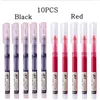 Set Red Black Blue Quick Dry Gel Pens Office Accessories Stationery Store 0.5mm Test Pen Student Teacher Gifts Wholesale