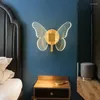 Wall Lamp Led Butterfly Bedroom Bedside Background Light Home Decoration Indoor Lighting Sconce