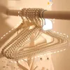 أزياء لطيف لؤلؤة شماعات Lady Wardrobe Hangers Women Clothing Jaints Dress Dress Pretls Shoots With Bowknot BH7617 TQQ