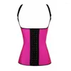 Femmes Shapers Bon Élastique Réglable Bretelles Latex Caoutchouc Taille Cincher Underbust Corset Gilet Avant 3 Crochets Femmes Slim Trainer Tops