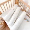 Pillows Baby Pure Cotton Long Strip Embroidery Bear Child Comfort Cylindrical Bed Surround Clip Leg Side Sleep 220924