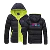 Men's Down Parkas Trapstar London Winter Colorblock Zipper Hooded Cotton Jacket Sweatshirts Padded Slim Fit Casual Warmer Coats Top 220924