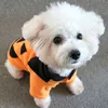 Roupas de animais de estima￧￣o Halloween Carnival Funny Pumpkin Dog Cat Roupas de inverno Casaco de inverno Roupa para roupas pequenas rre14497