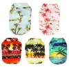 Hundkl￤der sommarkl￤der cool strand hawaiian stil kattskjorta kort ￤rm kokosn￶t tr￤d tryckande litet husdjur chihuahua