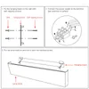 V￤gglampa 24/14/8/5W LED L￤tt dekor sovrum sovrummet modernt f￶r inomhushem borstad aluminiumbelysning fixtur