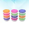 Dinnerware Sets 24 Pcs 150ML Convenient Mini Plastic Bowl Storage Case