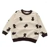 Hoodies Baby Boys Girls Kids Casual Pullover Toddler Spädbarn Autumn Söta bokstäver Tryckt mönster Lång ärm O-hals toppar 80-150 cm