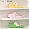 Slippers grappige funky winter winter slippers schoenen voor vrouwen waterdicht eva platform houd warme pluche verwijderbare sok vrouw schoenen 220926