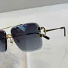 Óculos de sol Men Premium Wire C Designer Diamond Cut Glasses Sol Frame e Women Signature Signature vintage Eyewear Gafas de Sol