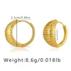 Orecchini a cerchio MKOPSZ Colore oro Shofar Facciale a forma di rotolo in metallo per le donne Moda Personalità Gioielli Temperamento Regali per feste