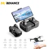 LSRC LS-TXT6 4K HD DUAL LENS MINI DRONES UAV WIFI Real-time transmissie FPV Drone Dubbele camera's opvouwbare RC Quadcopter Kerstspeelgoed