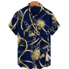 Camicie casual da uomo Unisex 5XL T-shirt francese barocca hawaiana traspirante Stampa 3D High Fashion Street Streetwear da uomo allentato